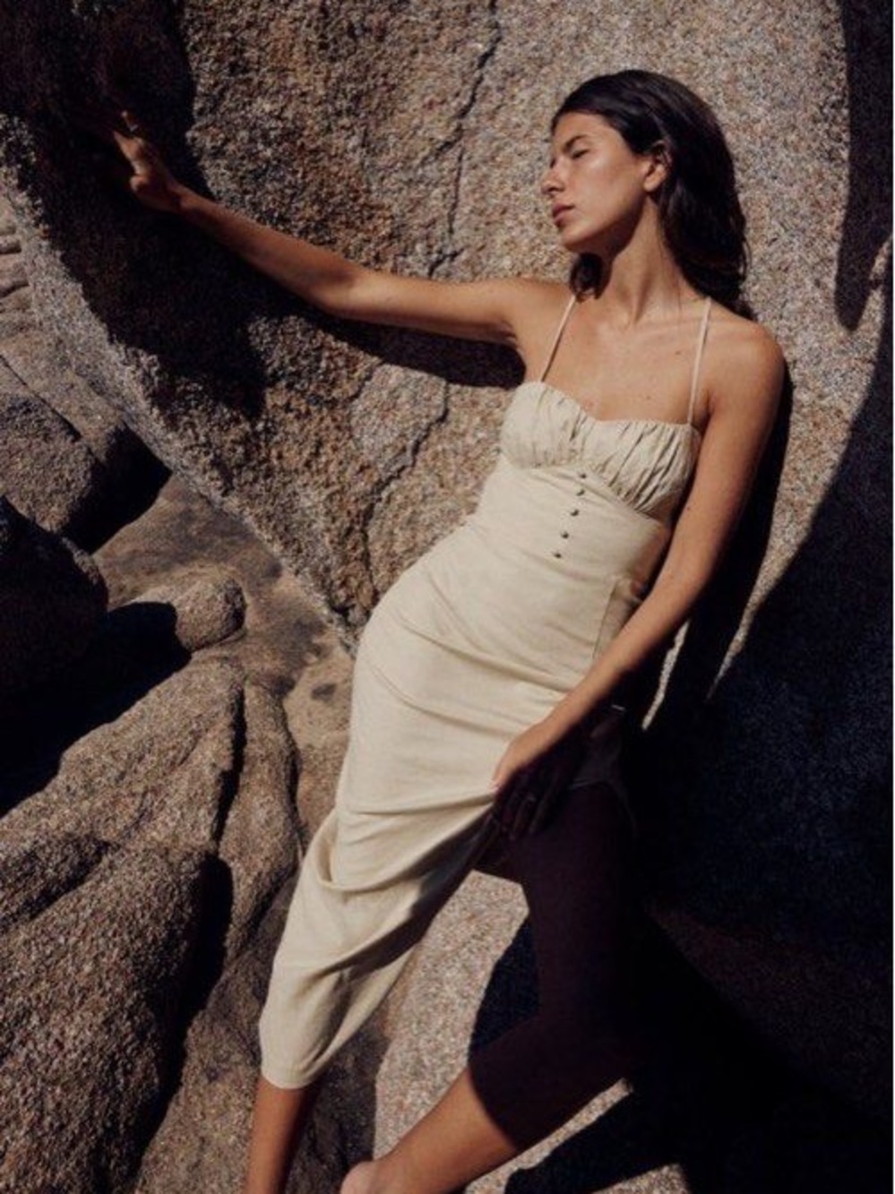 NWT! ZARA linen corset style dress